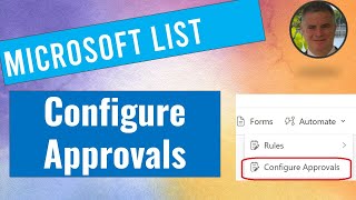 How to Add an approvals to a SharePoint list configure Approvals [upl. by Arihas506]