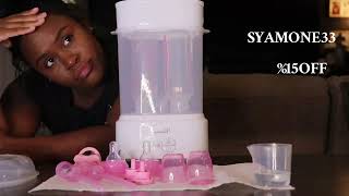 quotHOW TO STERILIZE BABY BOTTLESquotGrownsys Baby Bottle Sterilizer Review [upl. by Ennoved209]