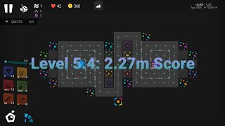 Infinitode 2 182 level 54 227m score [upl. by Noyerb]