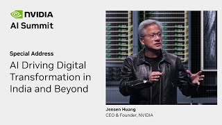 NVIDIA CEO Jensen Huang’s Special Address at AI Summit India [upl. by Hniv]