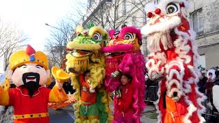 Le grand défilé du Nouvel An chinois 2018  Paris 13ème [upl. by Sheri]