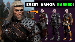 Witcher 3  All Witcher Armor Ranked WORST to BEST [upl. by Esertak36]