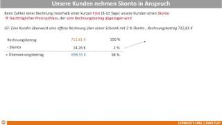 8310 Skonto im Verkaufsbereich  Kundenskonto [upl. by Ramses]