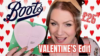 NEW BOOTS LOVE LANGUAGE VALENTINES BEAUTY EDIT UNBOXING  COSTS £25 [upl. by Dirraj]