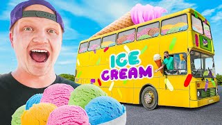 I Opened Worlds Biggest Ice Cream Truck [upl. by Naiviv]