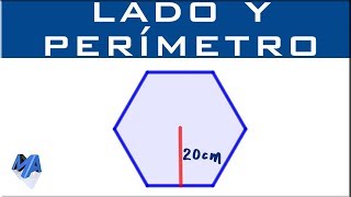 Lado y perímetro del polígono regular  Conociendo el apotema  Pentágono hexágono heptágono [upl. by Nylyoj62]