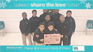 2018 Stohlman subaru share the love wja Washington Jesuit Academy [upl. by Nemracledairam887]