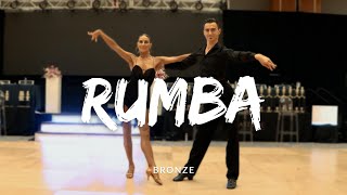 Bronze International Latin Rumba Routine by Mikhail Kolosov amp Elina Semka [upl. by Hannala]