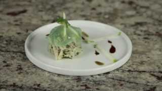 Agar Agar by CuisineTech  Green Apple Gel and Crab Meat Salad [upl. by Araf211]