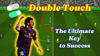 How to Dribble with DOUBLE TOUCH Skill eFootball 2025 Mobile 🎮 [upl. by Frangos]