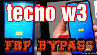 TECNO W3 FRP BYPASS tecno w3p  wx3p wx3 [upl. by Einittirb794]