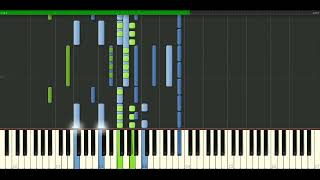 AHa  Analogue Piano Tutorial Synthesia  passkeypiano [upl. by Redep]