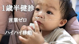 心疾患の1歳半健診ハイハイでも言葉ゼロでもありがとう [upl. by Annibo]