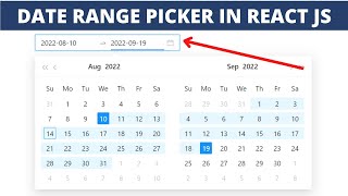 Date Range Picker in React js ✅  Ant Design Datepicker amp Date Rangepicker  By Saifi Code 2022 [upl. by Inoue]