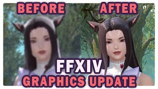 FFXIV Dawntrail Graphics Update Before and After Detailed Comparison [upl. by Bowers]