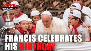 Pope Francis celebrates his birthday physically 87 years old but mentally 60 [upl. by Tiffie830]