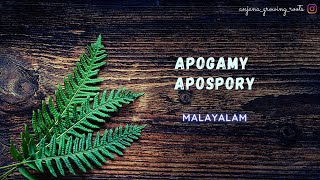 APOGAMY amp APOSPORY  Malayalam [upl. by Steffy262]