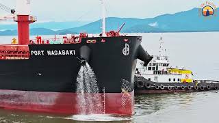 PORT NAGASAKI SHIP  DOCKING MANEUVER  PORT OF PARANAGUA [upl. by Asimaj423]