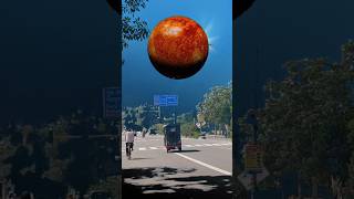 Planet falling to Earth 🌎015🌐VFX vfx vfxshorts ytshorts shorts vfxind youtubeshorts trending [upl. by Yhtrod9]