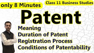 Patent Class 11 Business Studies  MSME amp Business Entrepreneurship  Intellectual Property Rights [upl. by Aenneea]