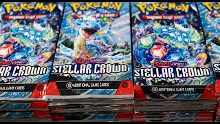 Opening 1000 Pokémon Stellar Crown Booster Packs [upl. by Oiromed811]