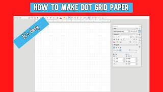 How to Make Dot Grid Paper  Its so EASY [upl. by Manley]