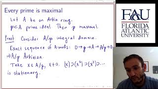 Artin Rings Commutative Algebra 21 [upl. by Eneleahs]