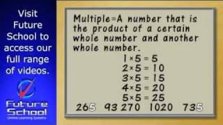 Multiples and factors of whole numbers [upl. by Wenonah]