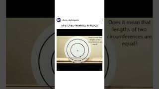 Aristotelian Wheel Paradox Why Smaller Circles Travel Further Check description👉 shorts dnote [upl. by Treb]