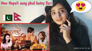 Pakistani Reaction On Phul Butte Sari Official MV Female Version ftPaul Shah amp Malika Mahat [upl. by Best]