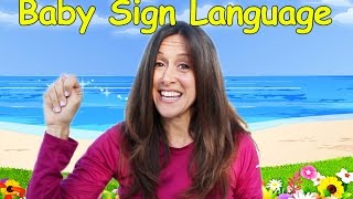 Baby Language Song ASL Basic Words and Commands 11 by Patty Shukla [upl. by Clauddetta]