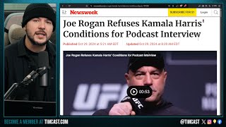 Kamala REFUSES Joe Rogan Interview Instead Offering Remote 1 Hour Show JOE SAYS NO [upl. by Tull250]