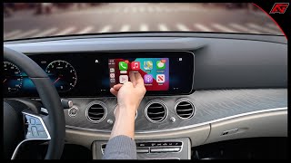 How to connect Apple CarPlay 2021 E Class [upl. by Candide931]