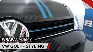 Kühlergrill Styling  Golf 7  Schnell und einfach Zierstreifen am Auto kleben [upl. by Alyag]