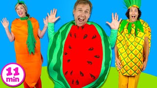 Yummy Fruits and Vegetables  Kids Songs Collection [upl. by Orfurd]