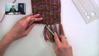 Knitting Help  Adding Fringe [upl. by Dolli]