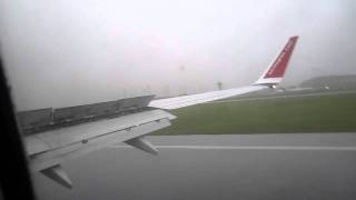 Norwegian Air Shuttle Boeing B737800 Landing at Malmö Sturup Airport Sweden [upl. by Nosyt]