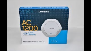 Linksys Access Point DualBand Business AC1200 LAPAC1200C Unboxing and Setup [upl. by Fachanan]