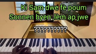 kòman Pou m touche klavre piano alèm ap jwe poum sonnen byen [upl. by Aivat]