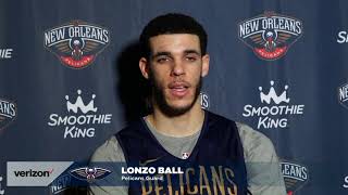 Lonzo Ball on Health Status ahead of Utah Jazz  Pelicans NBA Practice 11821 [upl. by Pandich]