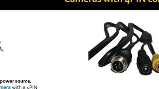 Reversing Camera with RCA connection or with 4PIN connection [upl. by Liva716]