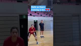 Balik libero ang training ni Jen Nierva alaspilipinas jennierva volleyball volleyballplayer fyp [upl. by Erkan]