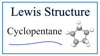 How to Draw the Lewis Dot Structure for C5​H10 Cyclopentane [upl. by Tyre769]