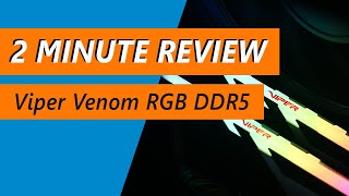 Overclocking the fastest DDR5 RAM  Patriot Viper Venom RGB DDR56200 2x16GB Review [upl. by Faline]