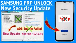 Samsung ADB Enable Failed New Security  Samsung Frp Bypass Android 121314 [upl. by Travis935]