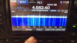 Icom IC 7300  SCS Dragon 7800 Pactor Modem Weather forecast RTTY [upl. by Benenson559]