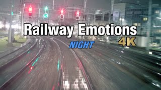 🚆 4K Swiss train ride at night through rainfall and fog return trip IR75 Konstanz D  Zurich [upl. by Goodhen]