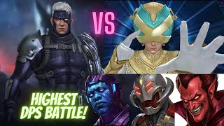 T4 CABLE VS T4 PROFESSOR X  KANG 44  ULTRON 94  MEPHISTO 99 SFX ON  Marvel Future Fight [upl. by Swinton253]