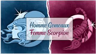 Homme Gémeaux ♊ Femme Scorpion ♏  Compatibilité Amoureuse Astrologique [upl. by Naasah940]