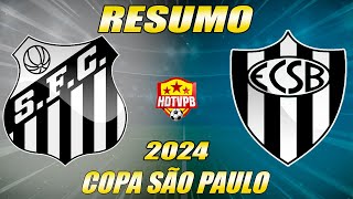 Santos faz 4 a 0 no São Bernardo e se classifica na Copinha [upl. by Nodnal685]